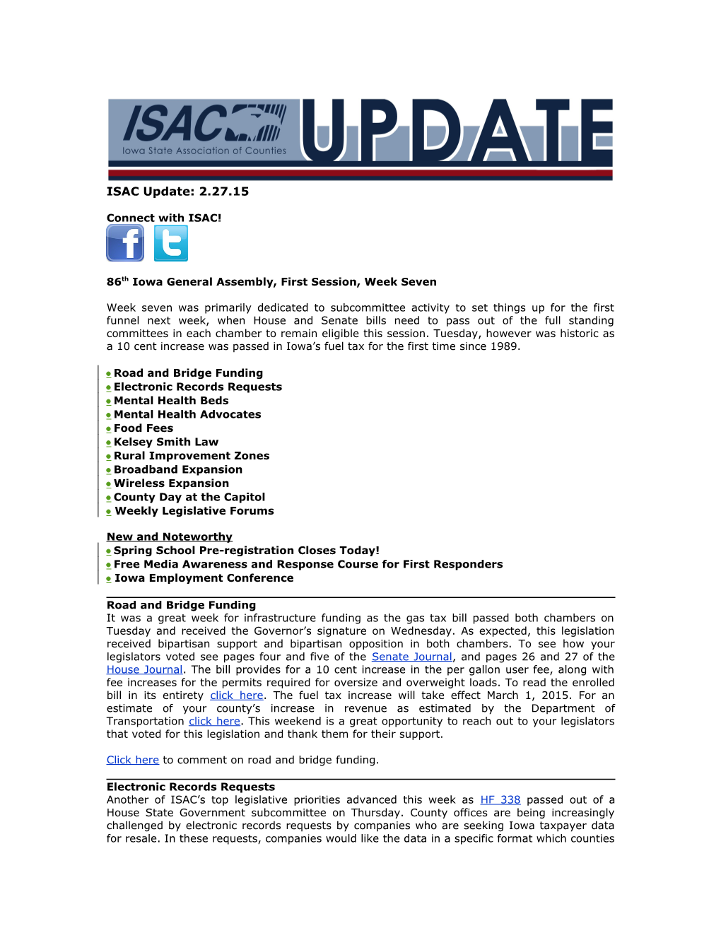 ISAC Legislative Update s3