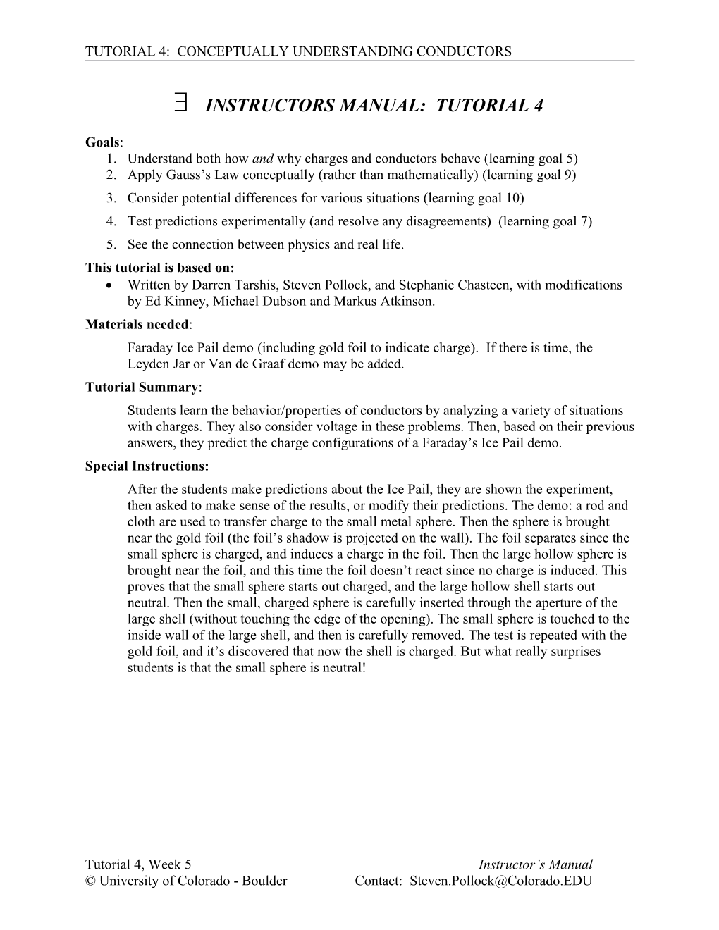 Part 1 Conceptually Understanding Conductors