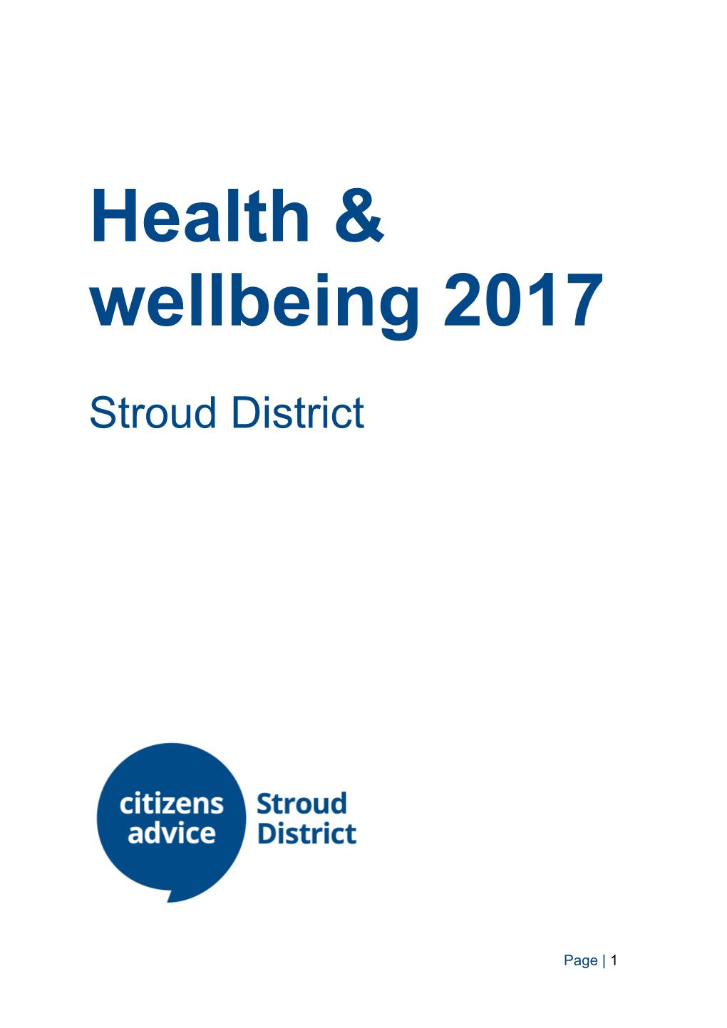 Health & Wellbeing 2017