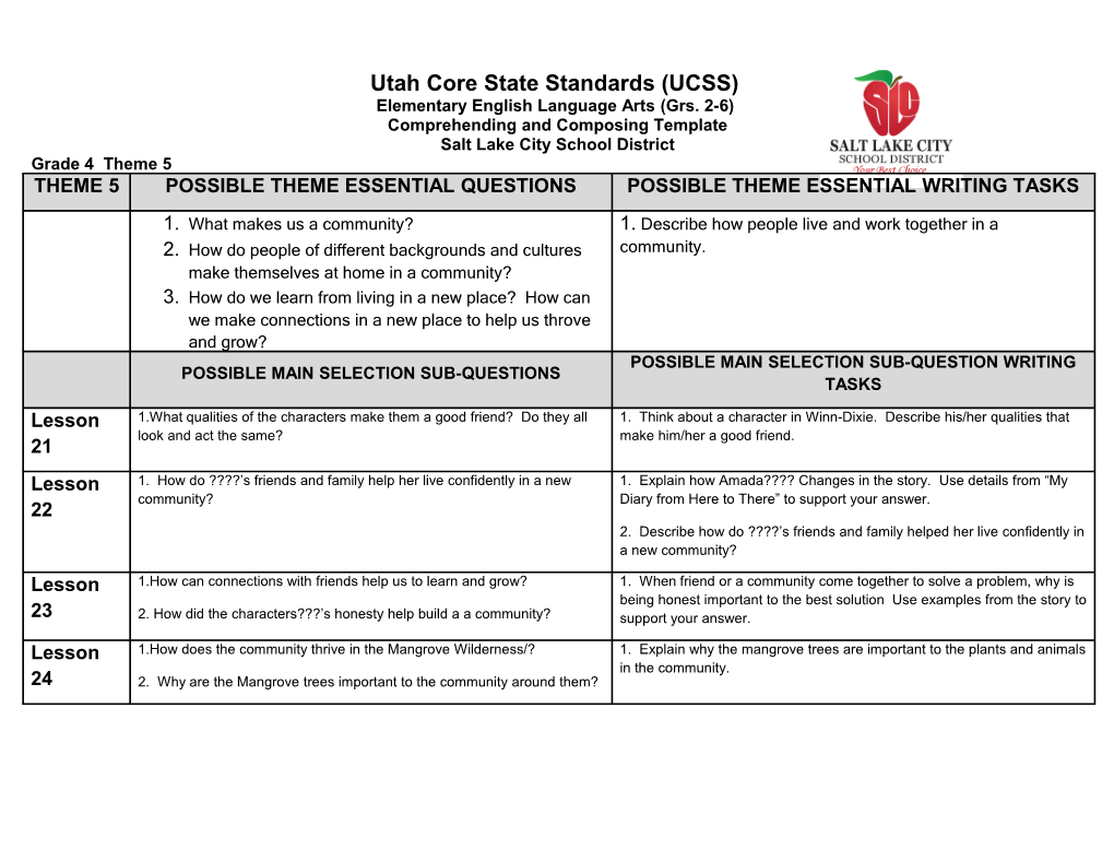 Utah Core State Standards (UCSS) s2