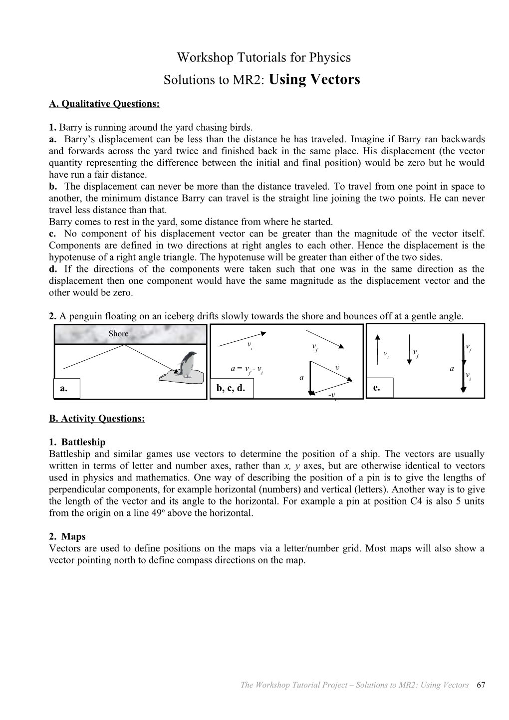 Workshop Tutorials for Physics