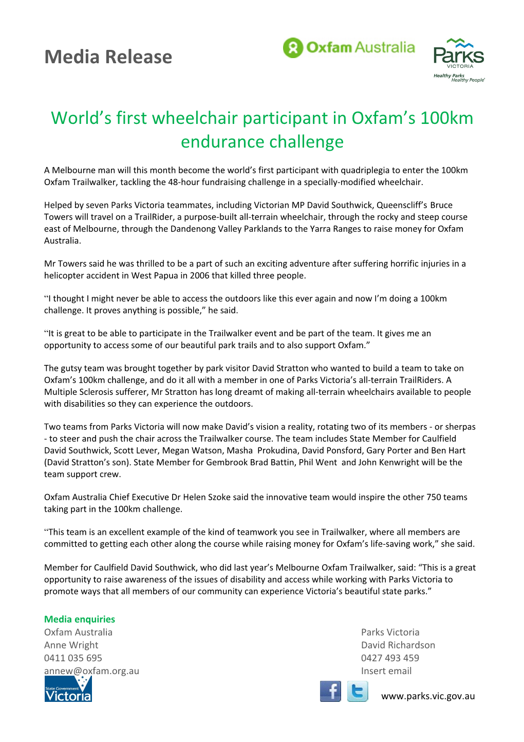 World S First Wheelchair Participant in Oxfam S 100Km Endurance Challenge