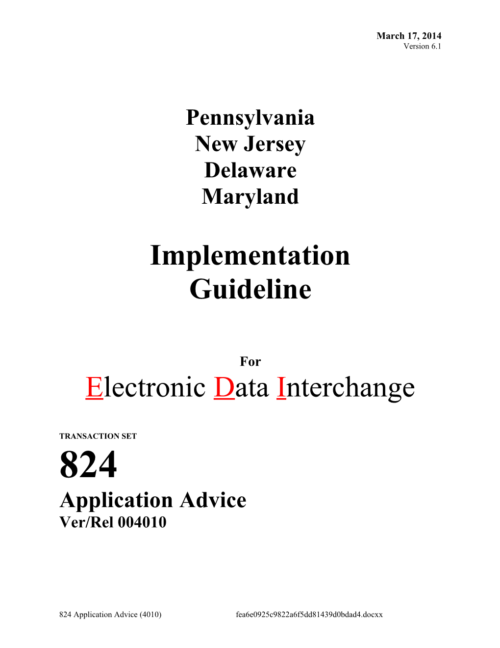 Electronic Data Interchange