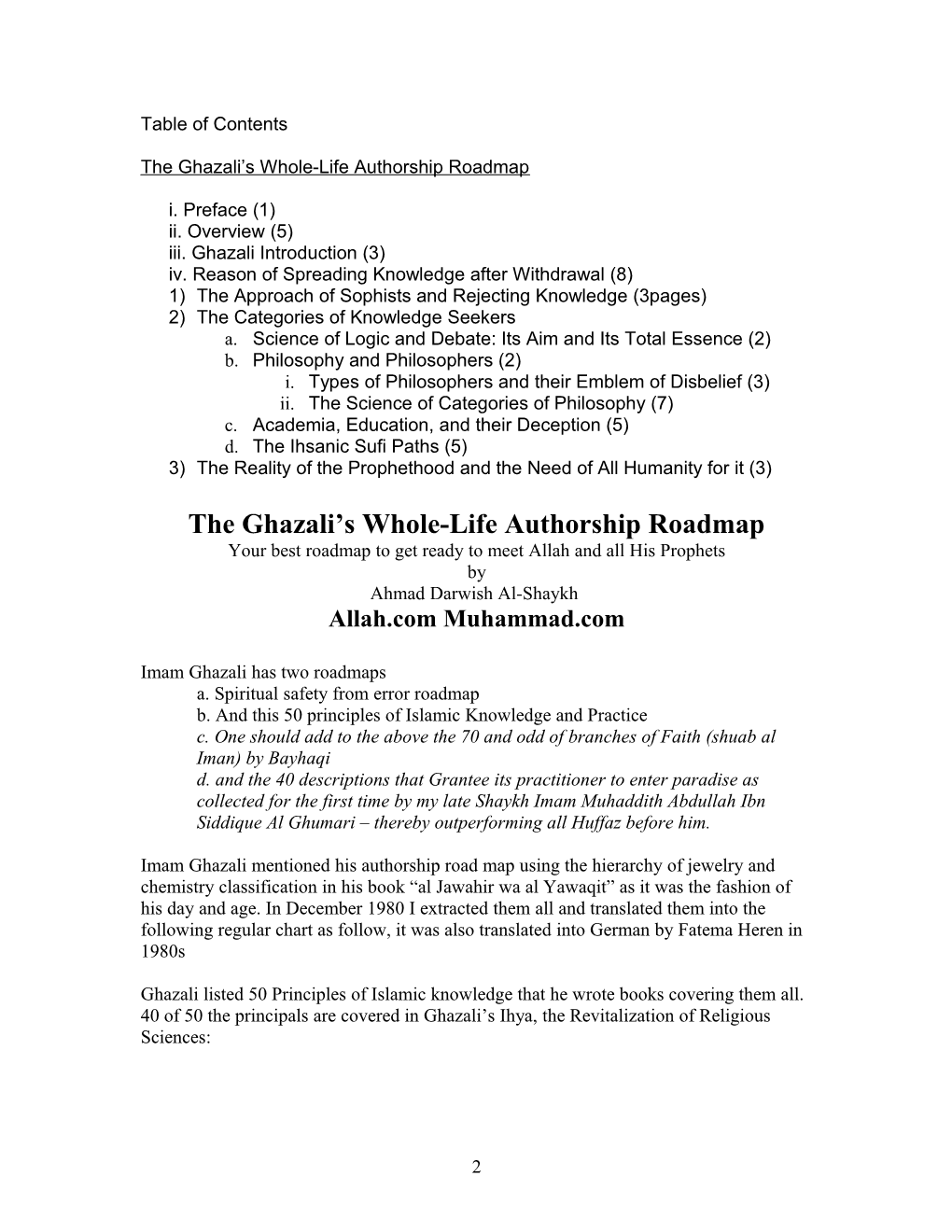 *BOOK 26: Spiritual Roadmap by Ghazali - English Edition of Munqith Min Dalal