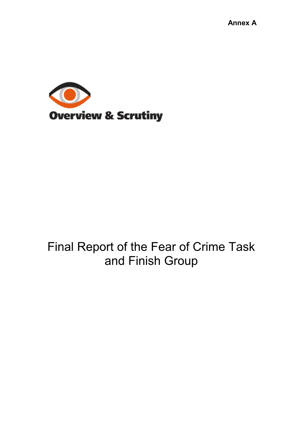 Fear of Crime 2010 Report