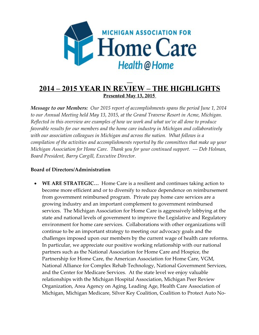 Michigan Home Health Association