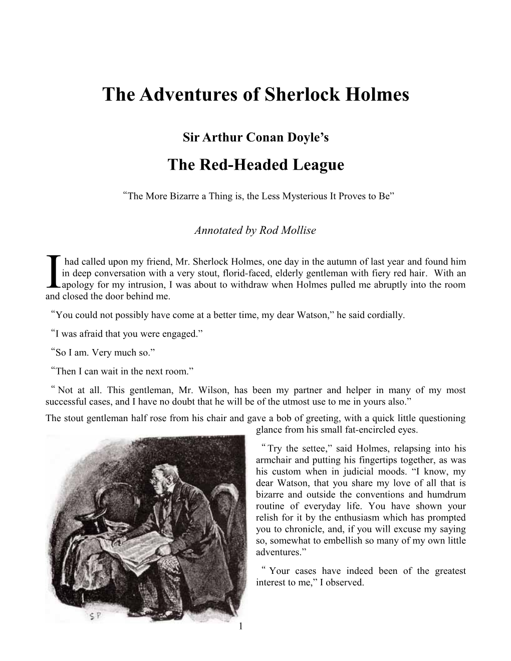 The Adventures of Sherlock Holmes