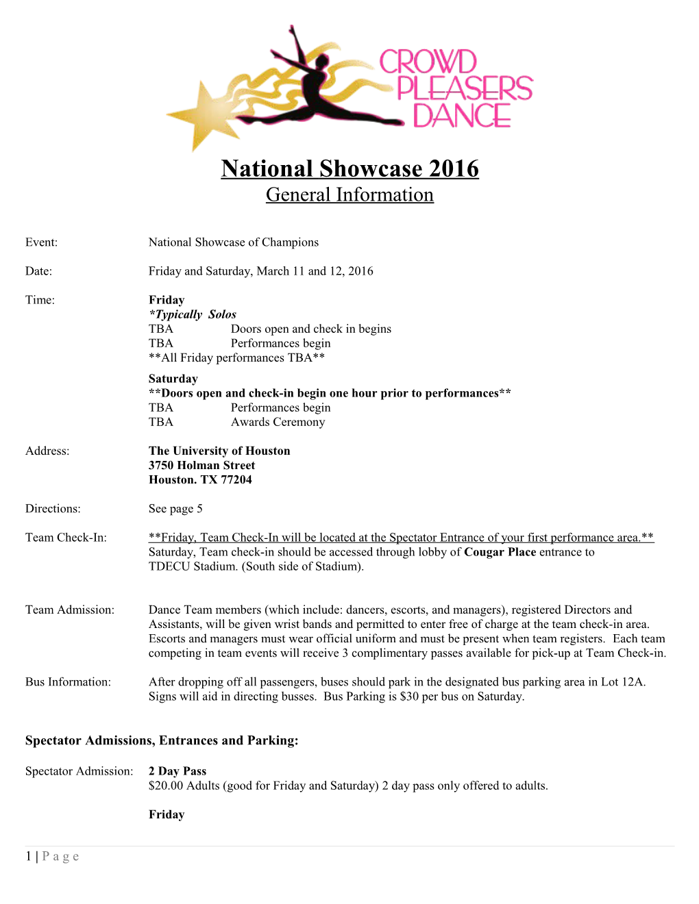 National Hjhhshowcase 2016