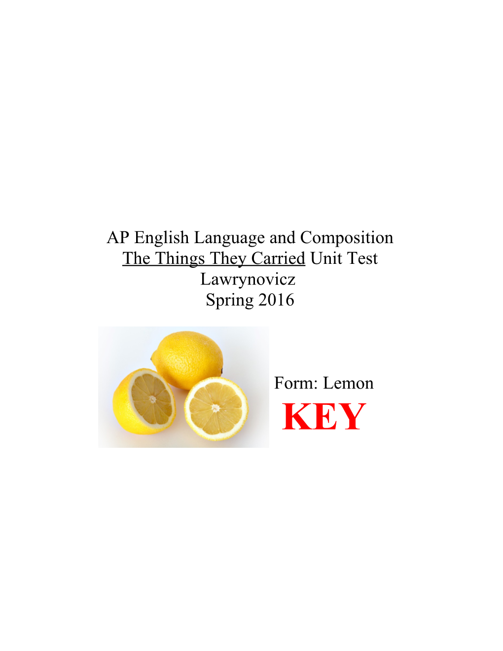 AP English Language and Composition s4