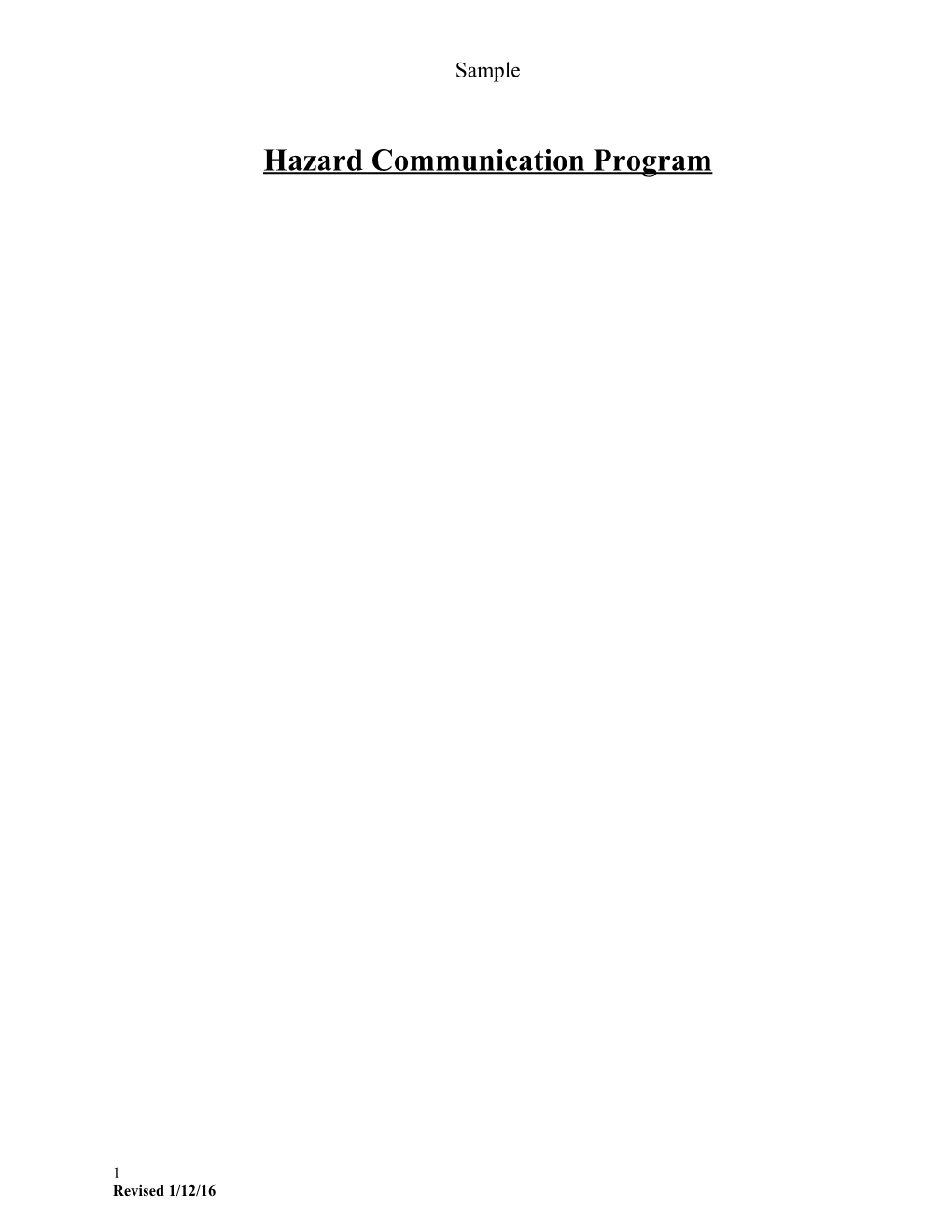 Sample Haz Com Program s1