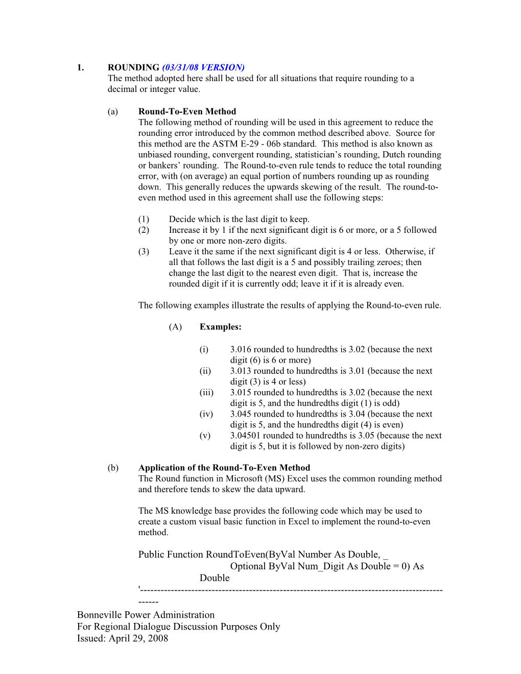 1. ROUNDING (03/31/08 Version)