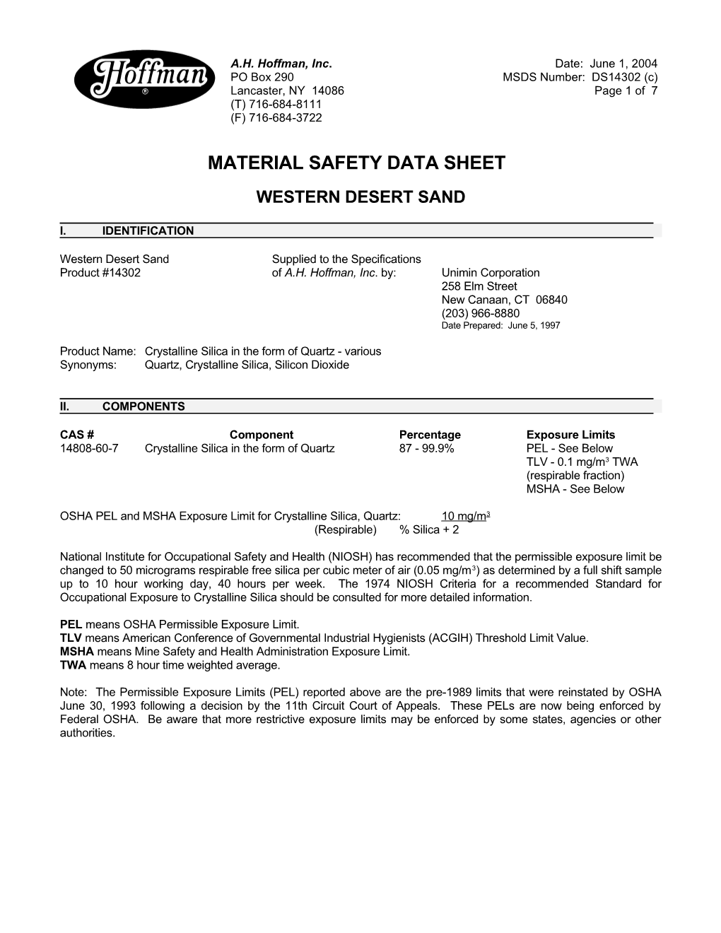 Material Safety Data Sheet s47