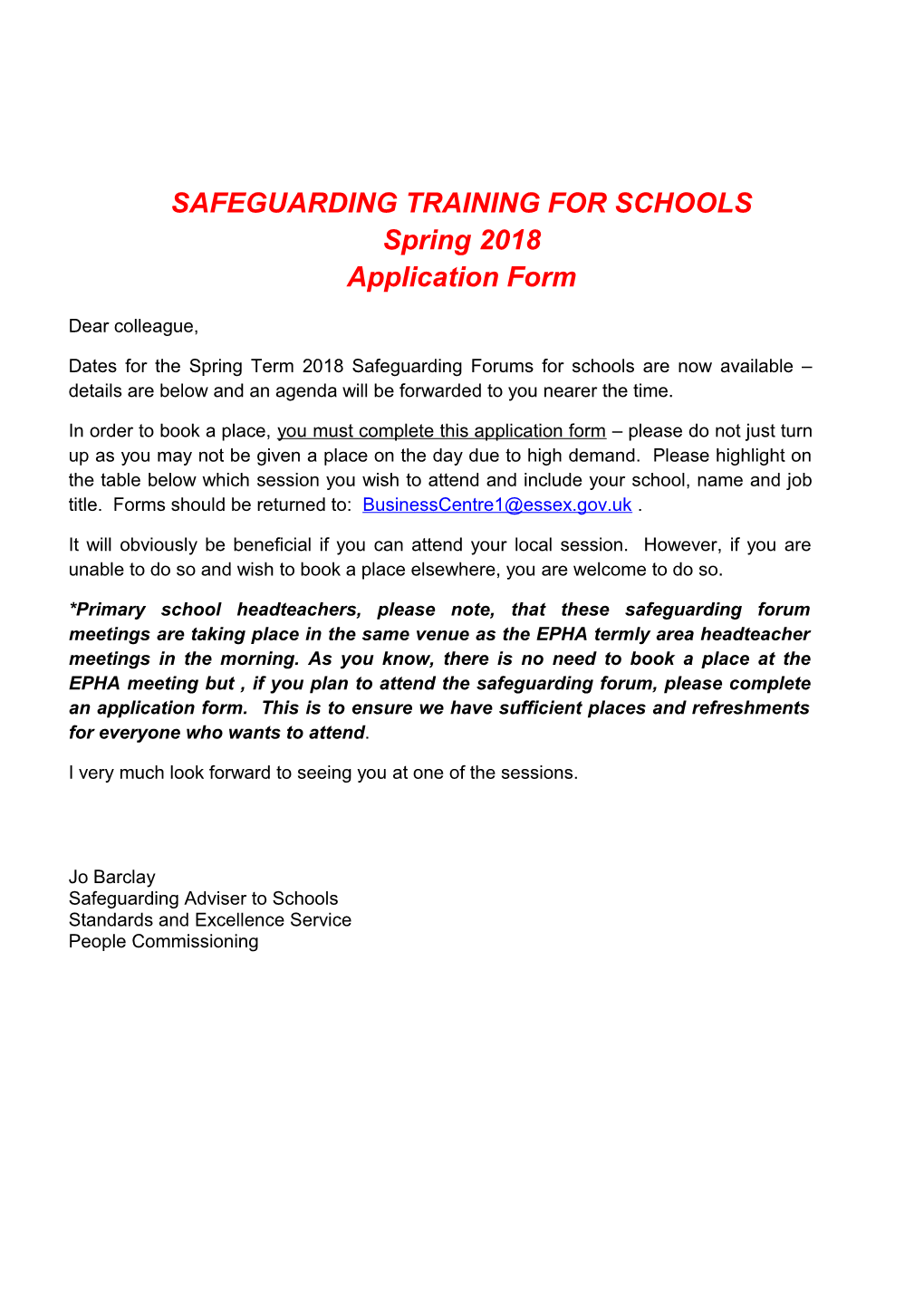 Safeguarding Training for Schools