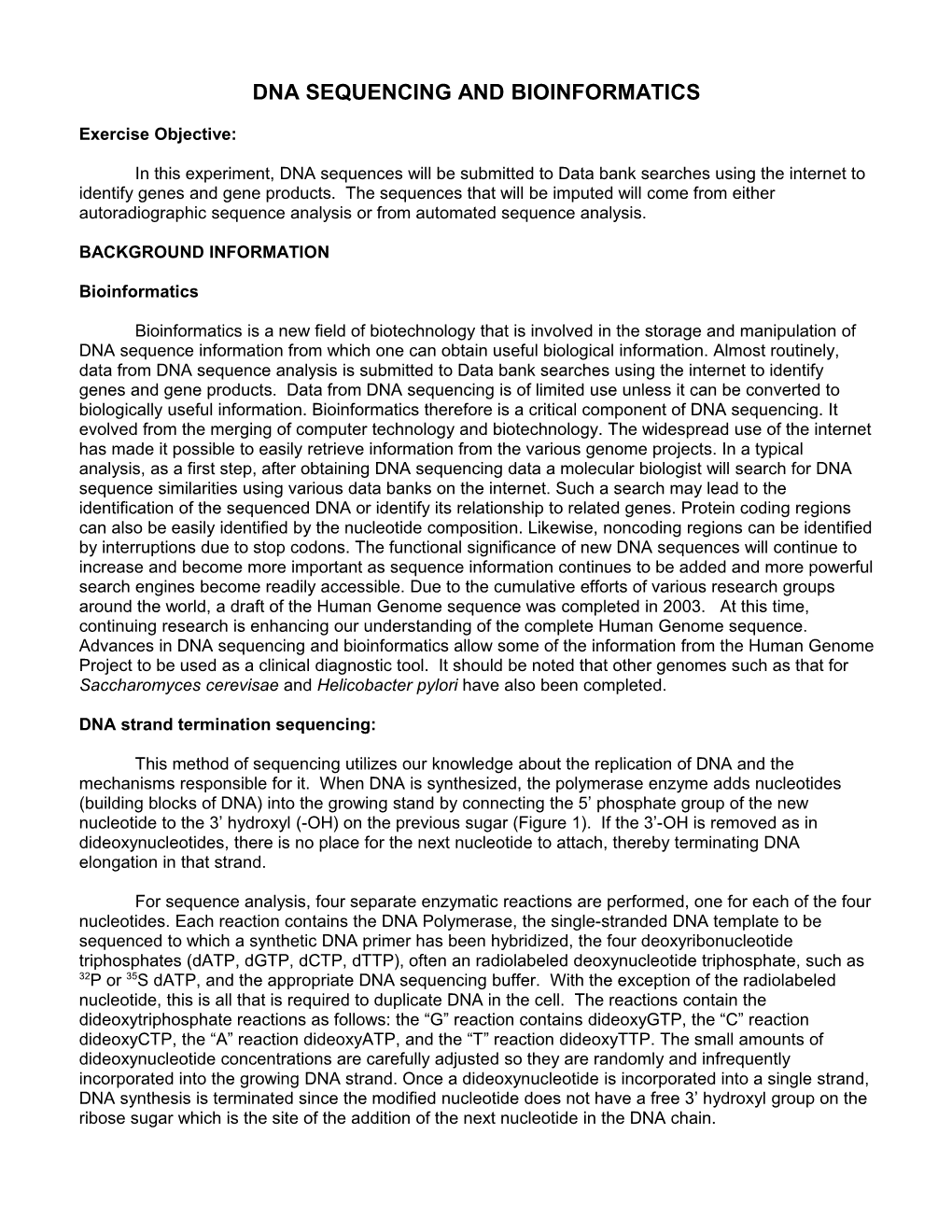 Lab 5 - DNA Sequencing & Bioinformatics