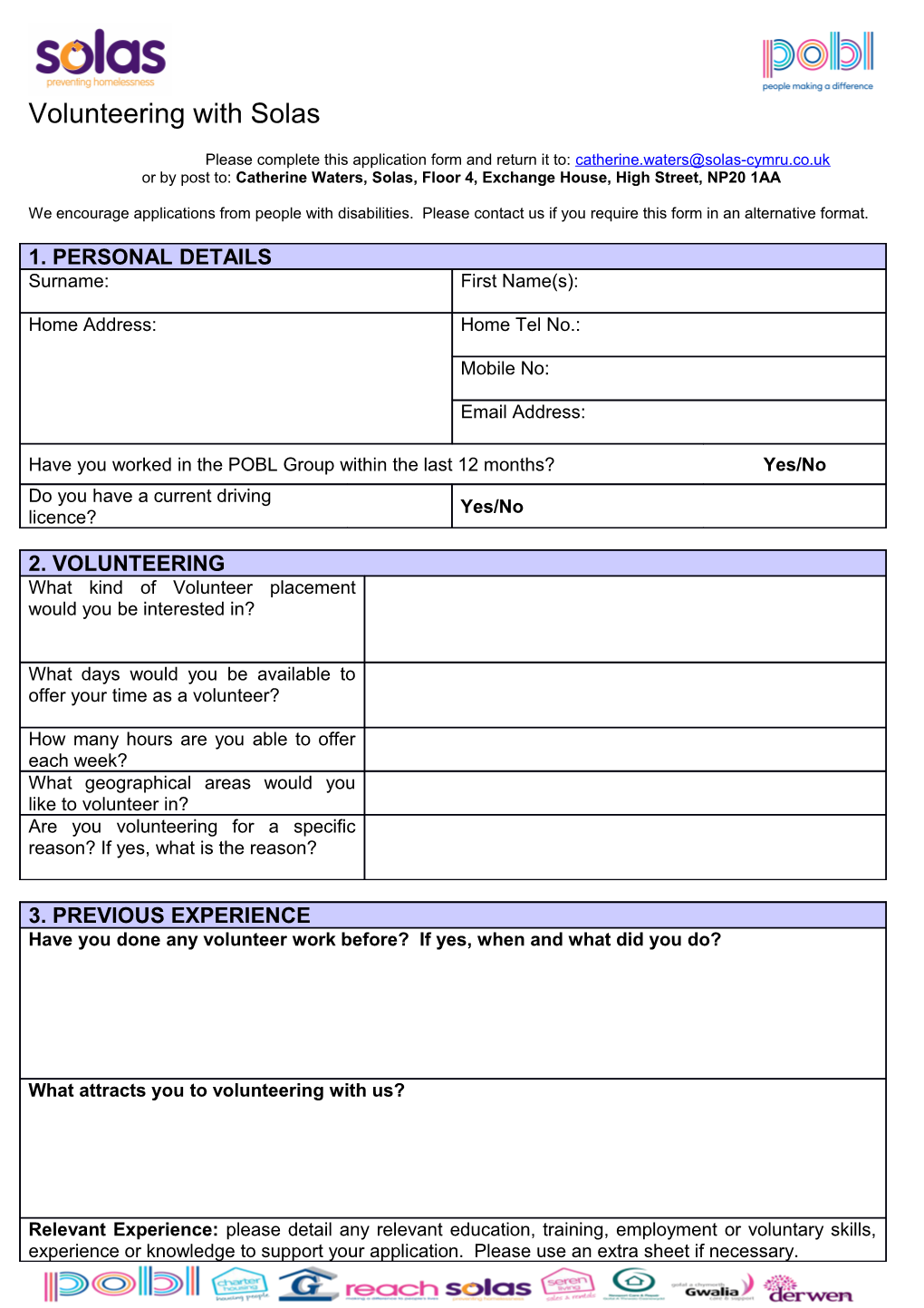 Job Application Form s16