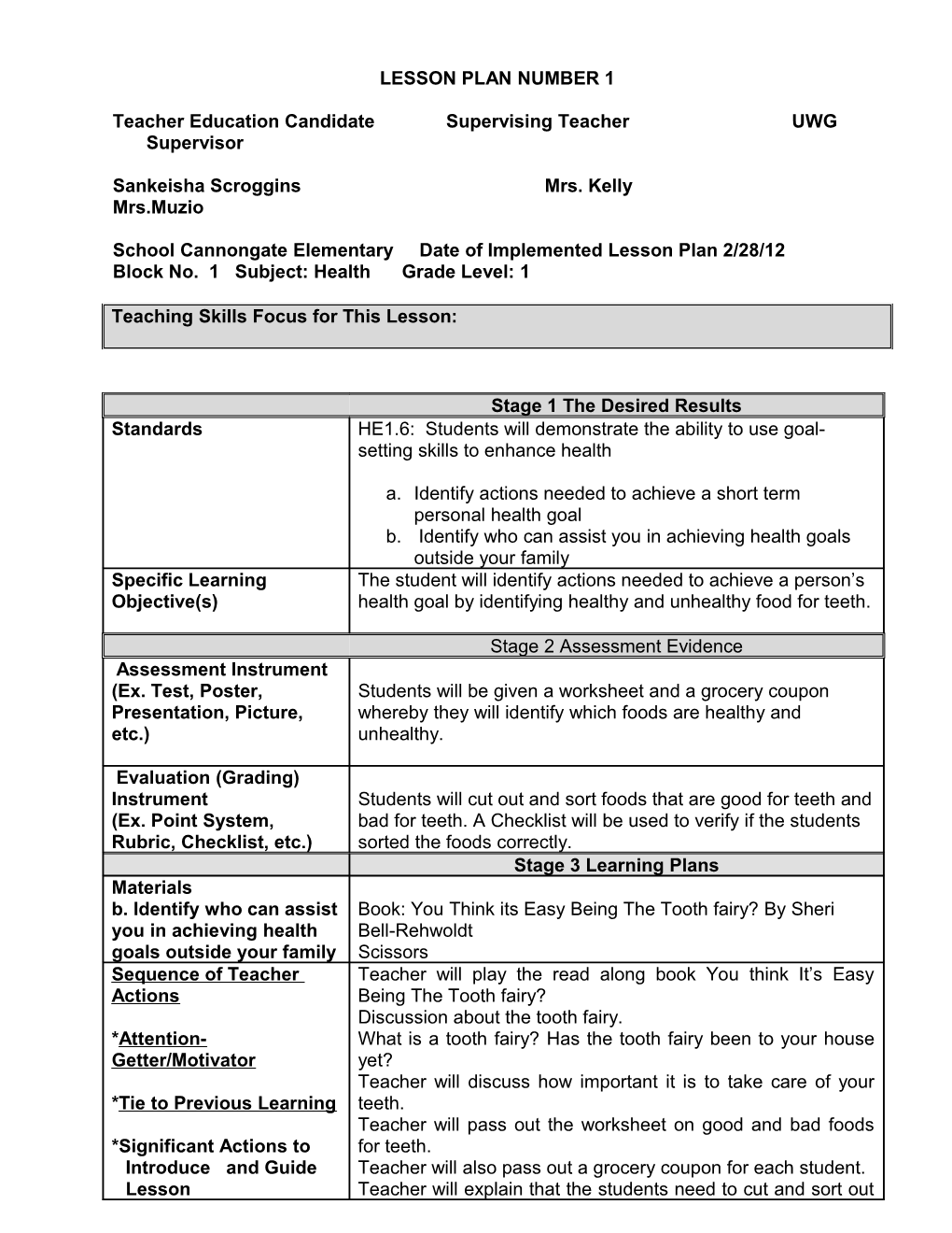 Lesson Planning Template s4