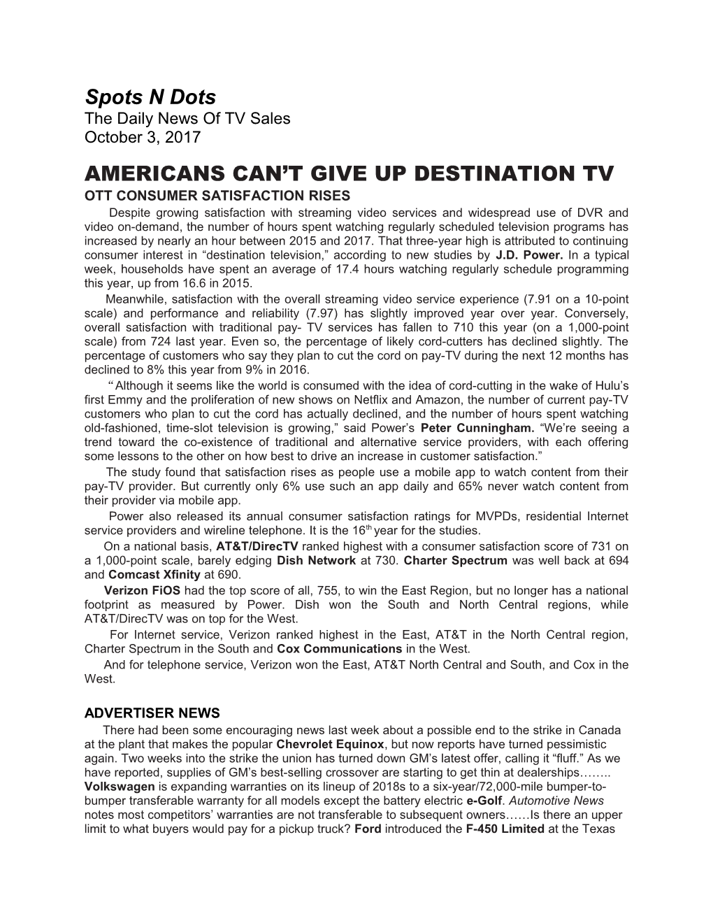 Americans Can T Give up Destination Tv