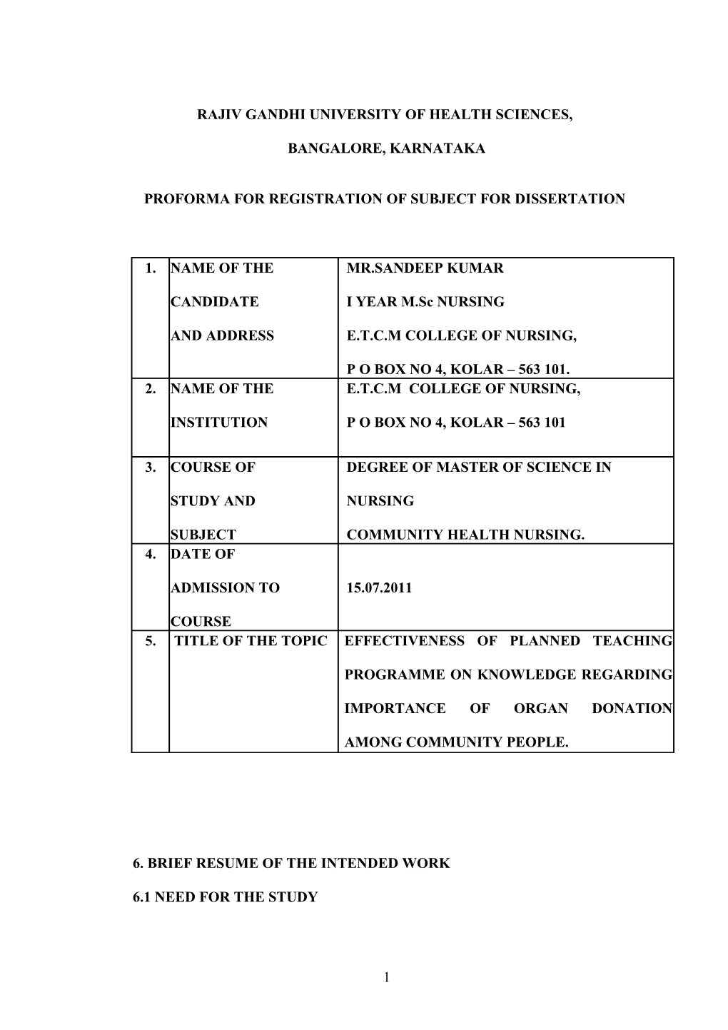 Rajiv Gandhi University of Health Sciences s167