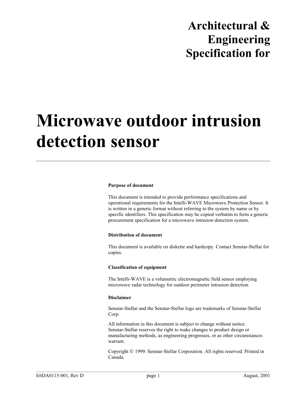 Buried Ported Coaxial Cable Outdoor Intrusion Detection System