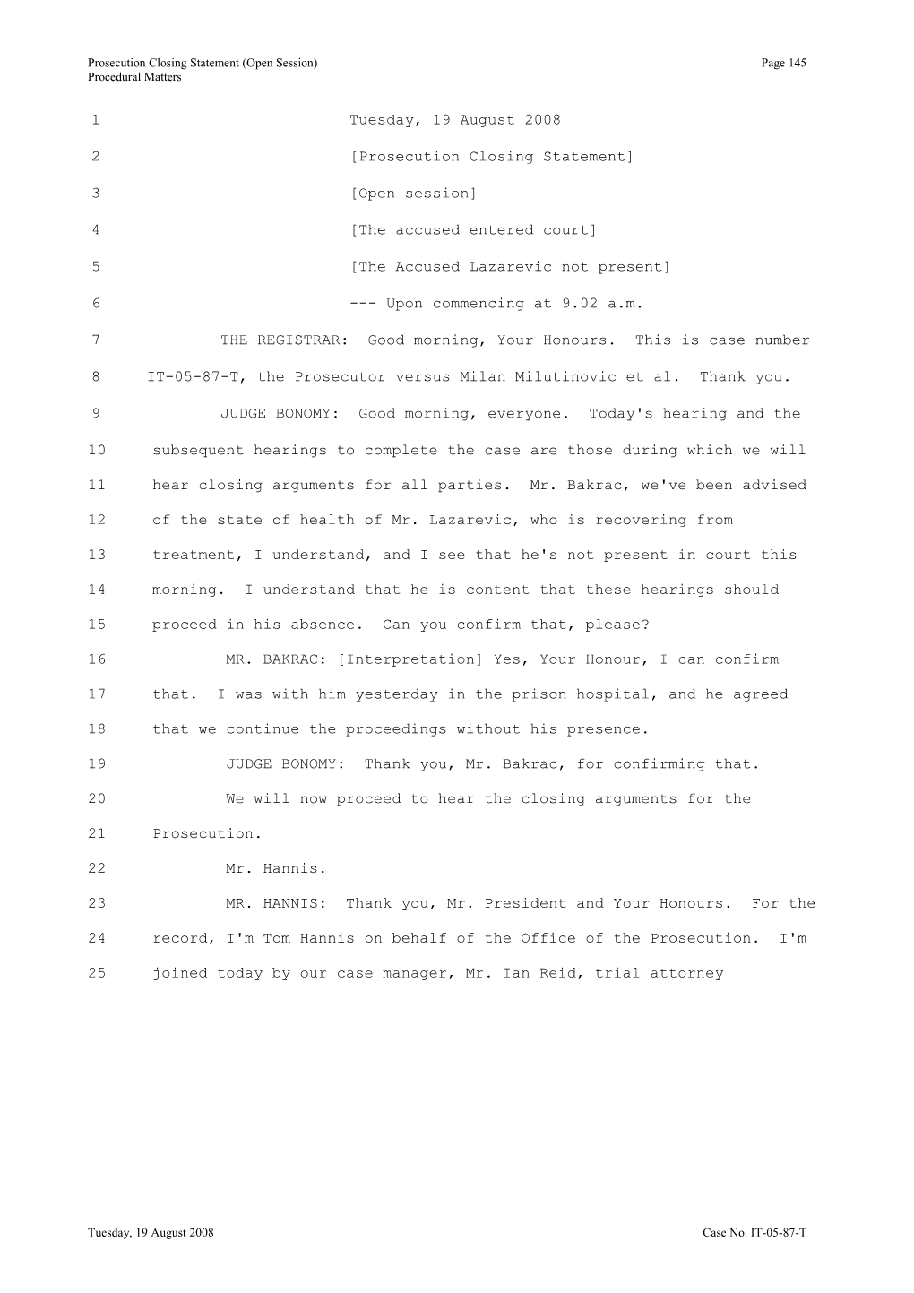 Prosecution Closing Statement (Open Session) Page 26769