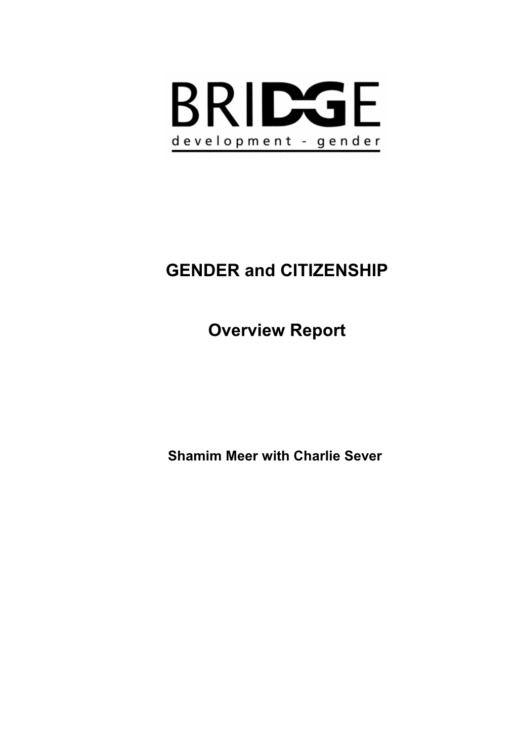 GENDER and CITIZENSHIP