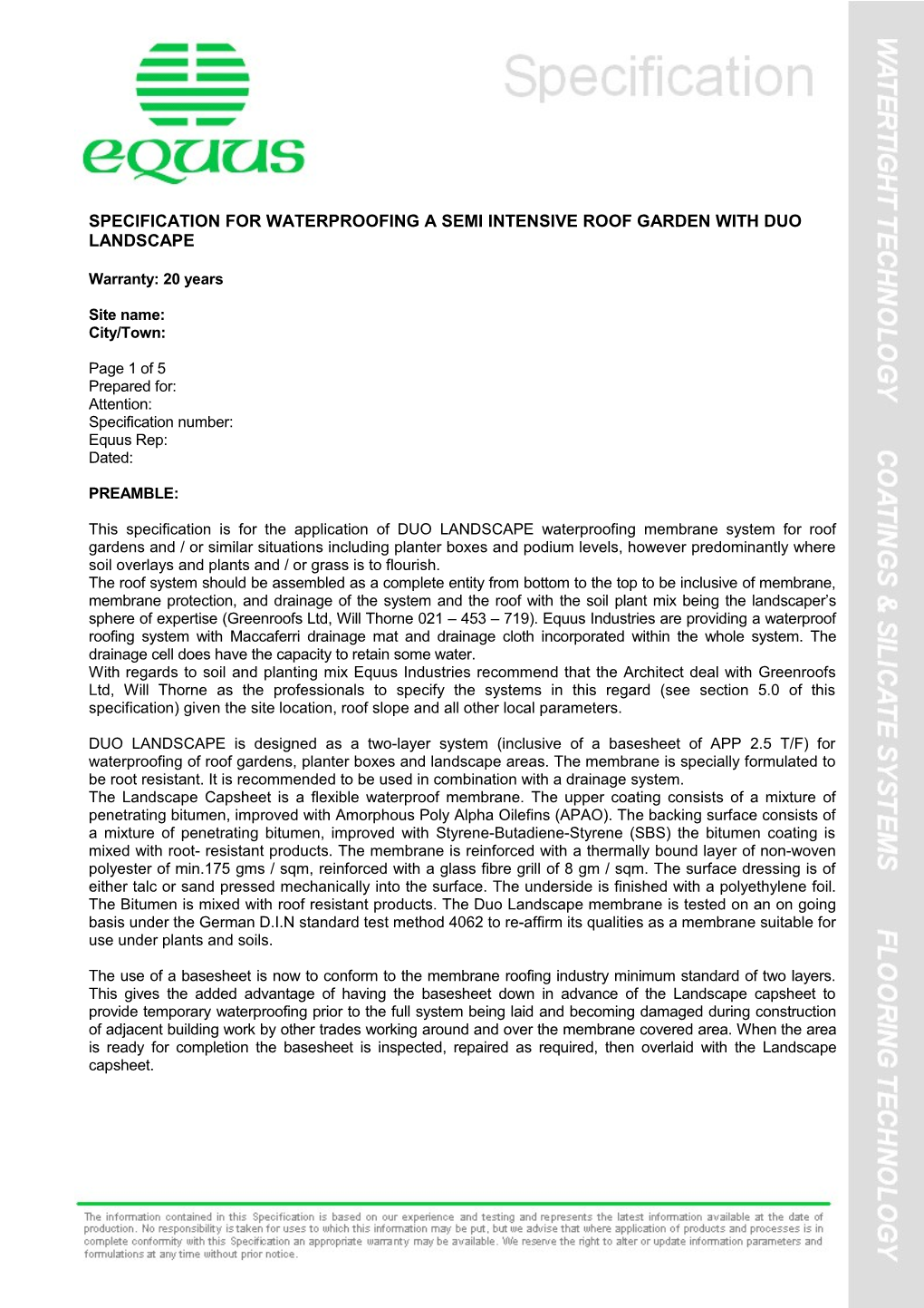 Chevaline Dexx on Compressed Sheet Surfaces Under Tiles