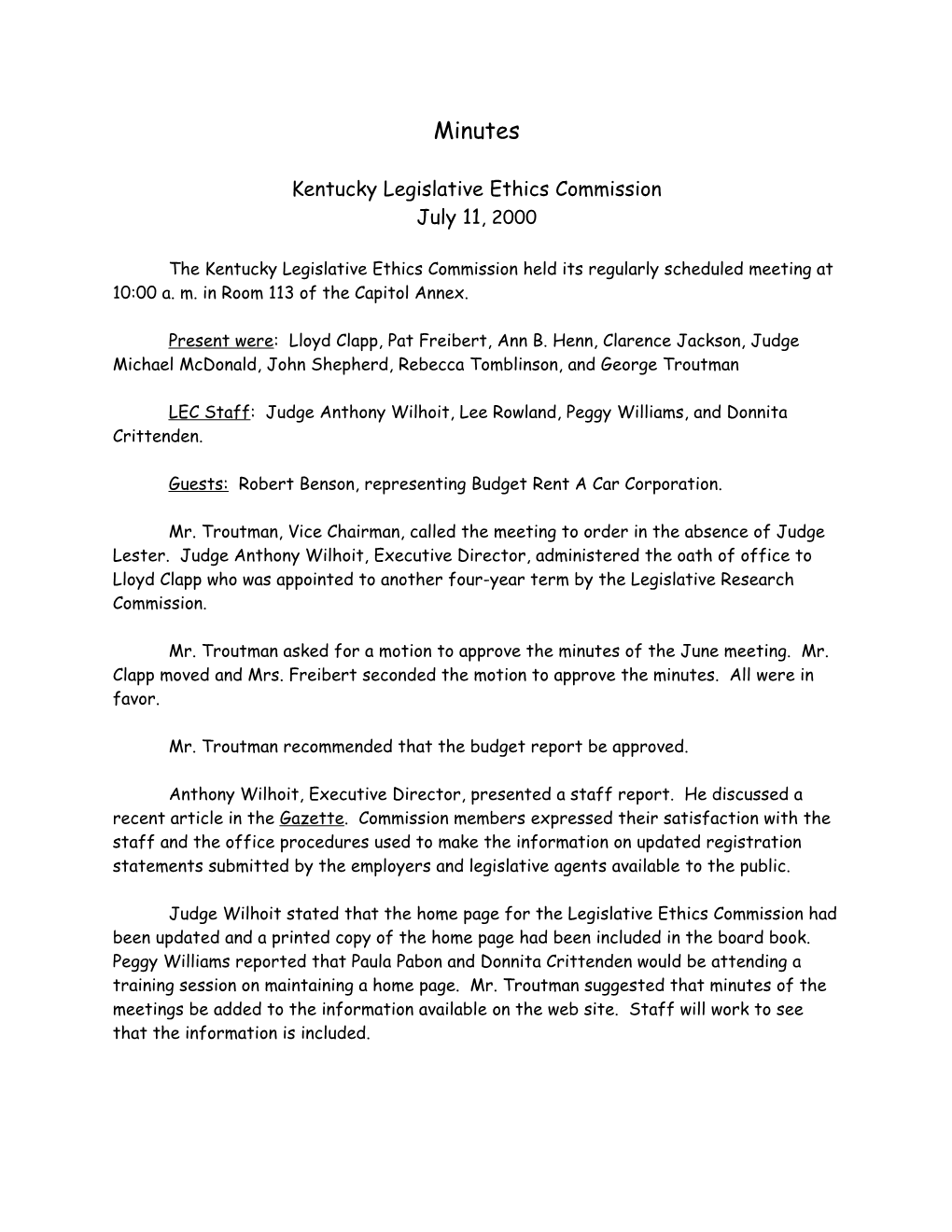 Kentucky Legislative Ethics Commission s3