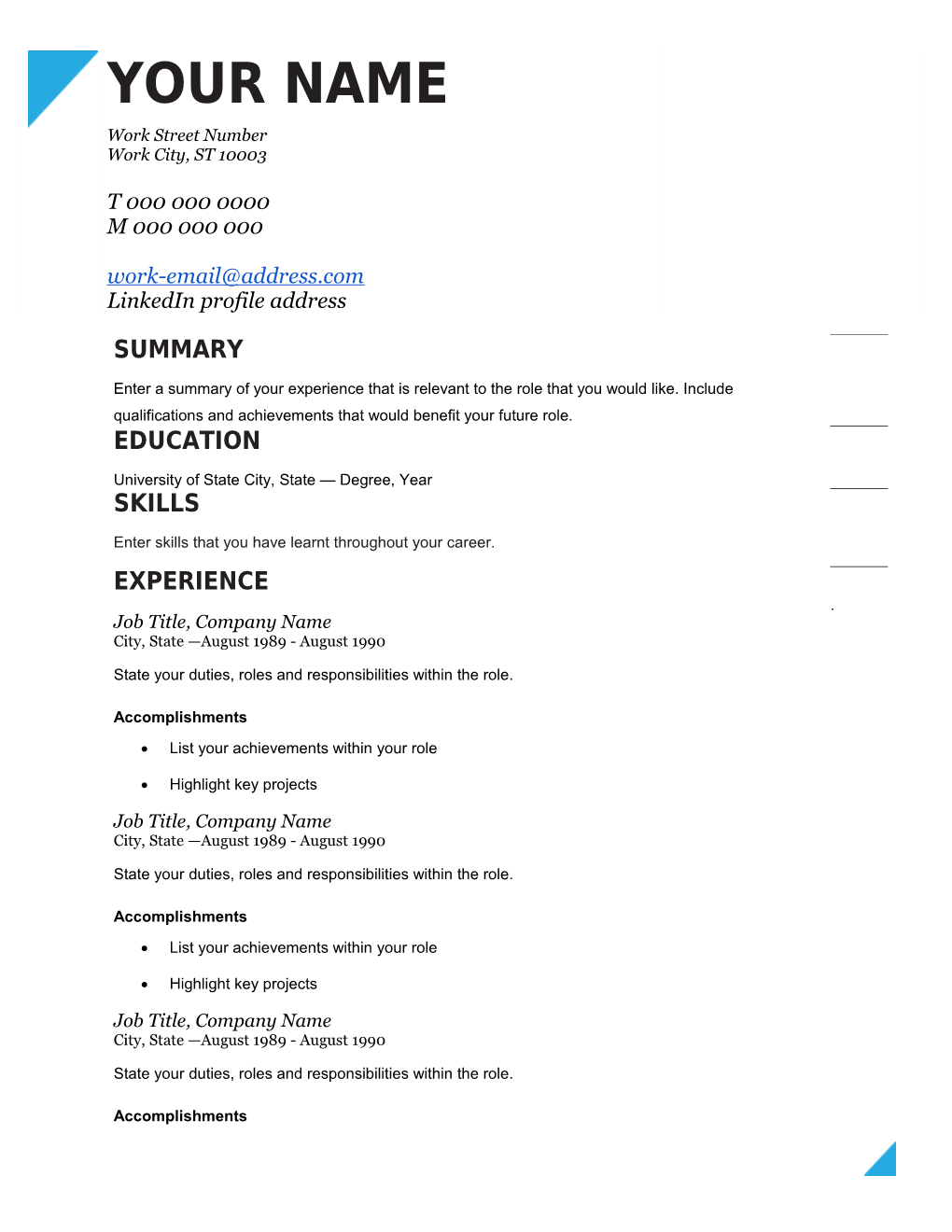 Copy of Copy of Resume - Creative