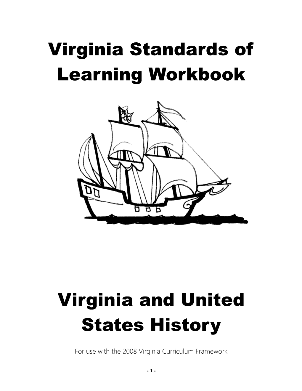 Virginia Standards of Learning Workbook