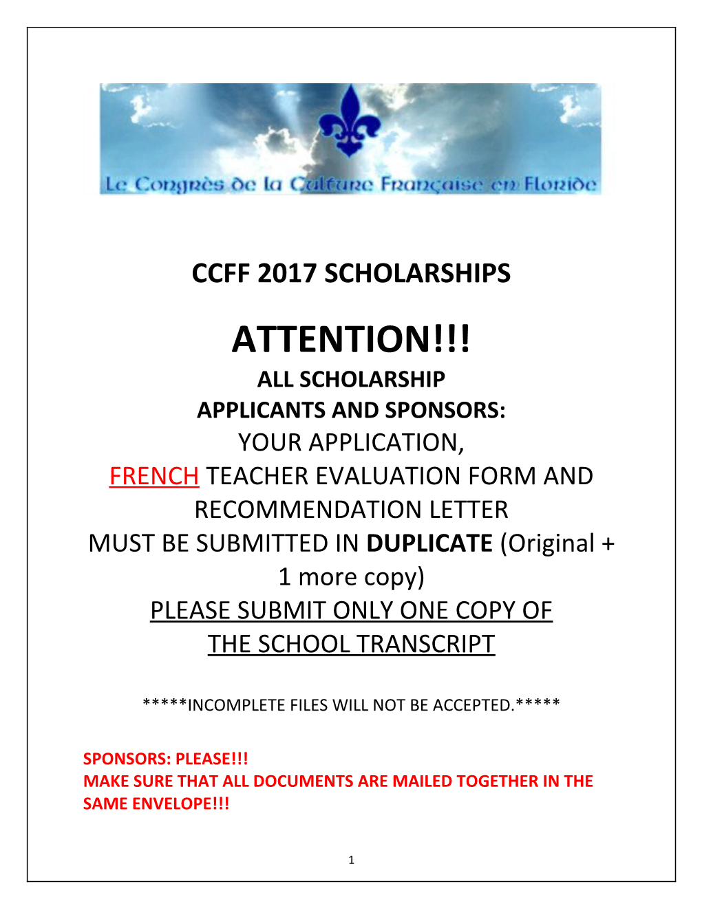 Ccff 2017 Scholarships
