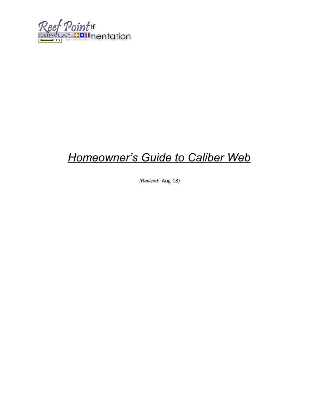 Homeowner S Guide to Caliber Web