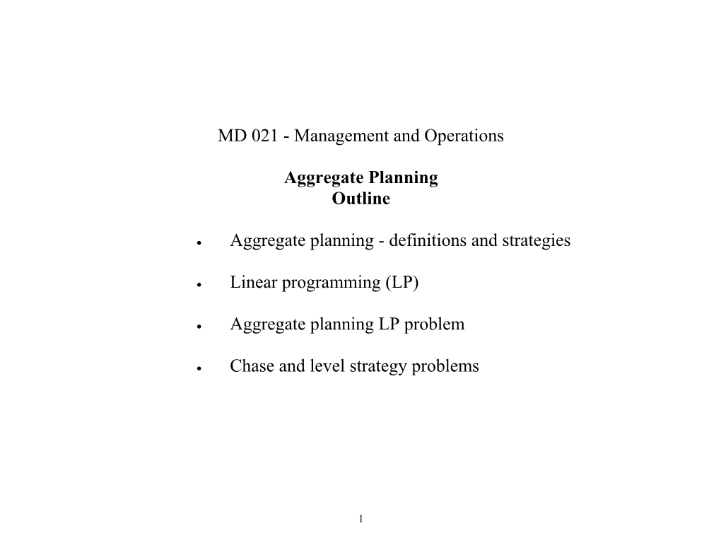 MD 021 - Management and Operations s1