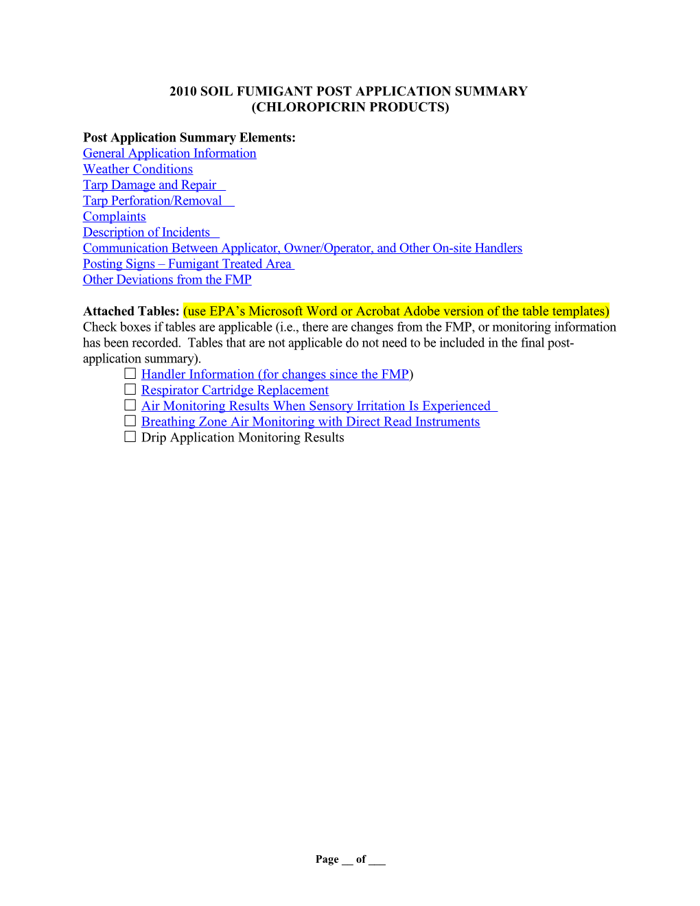 2010 Soil Fumigant Post Application Summary s1