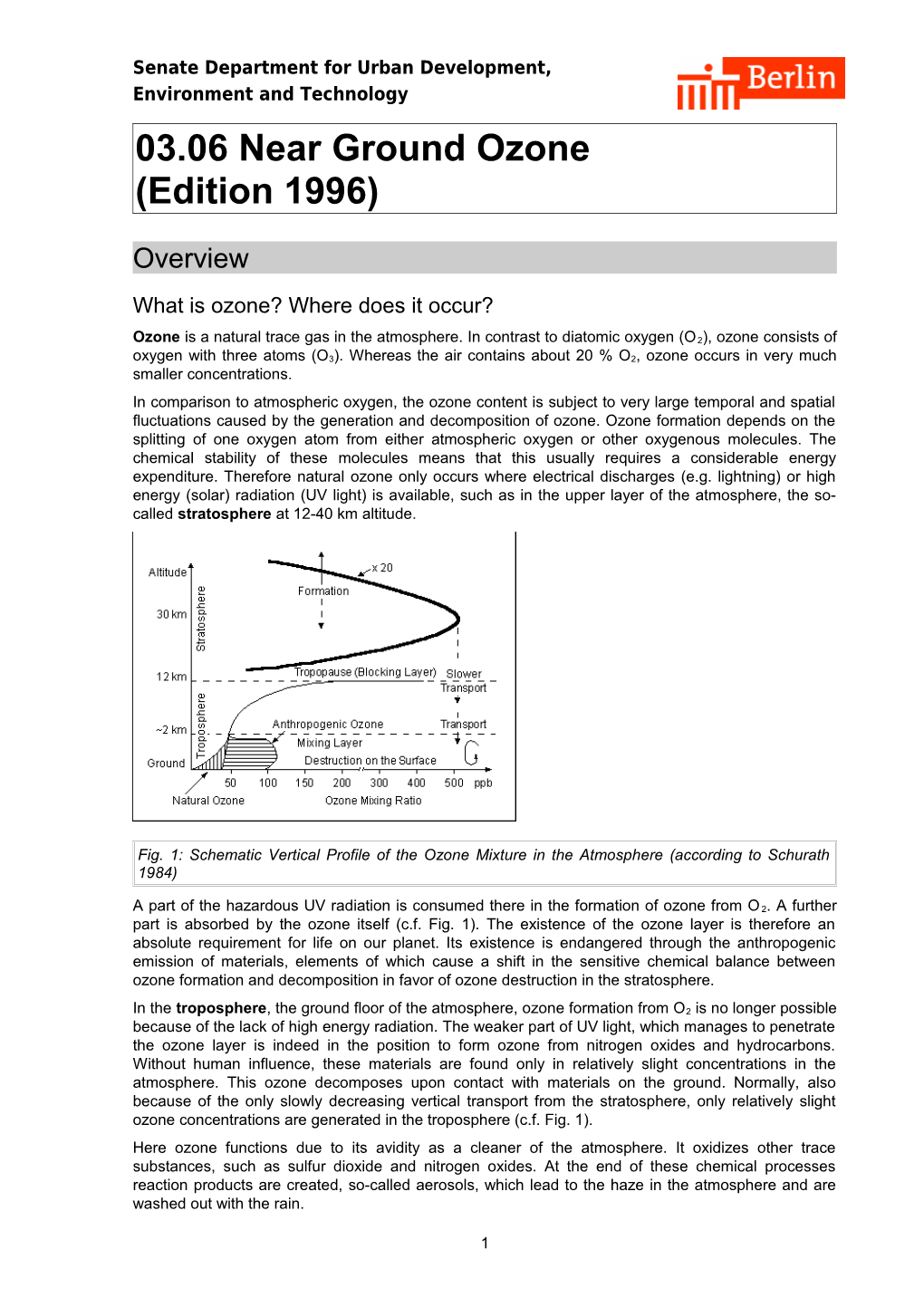 03.06 Near Ground Ozone (Edition 1996)