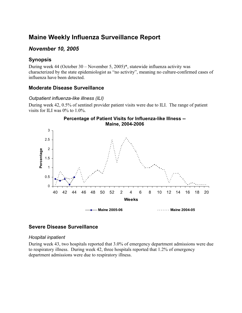 Maine Weekly Influenza Surveillance Report s2