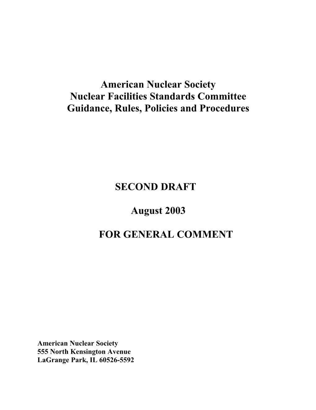 American Nuclear Society s4