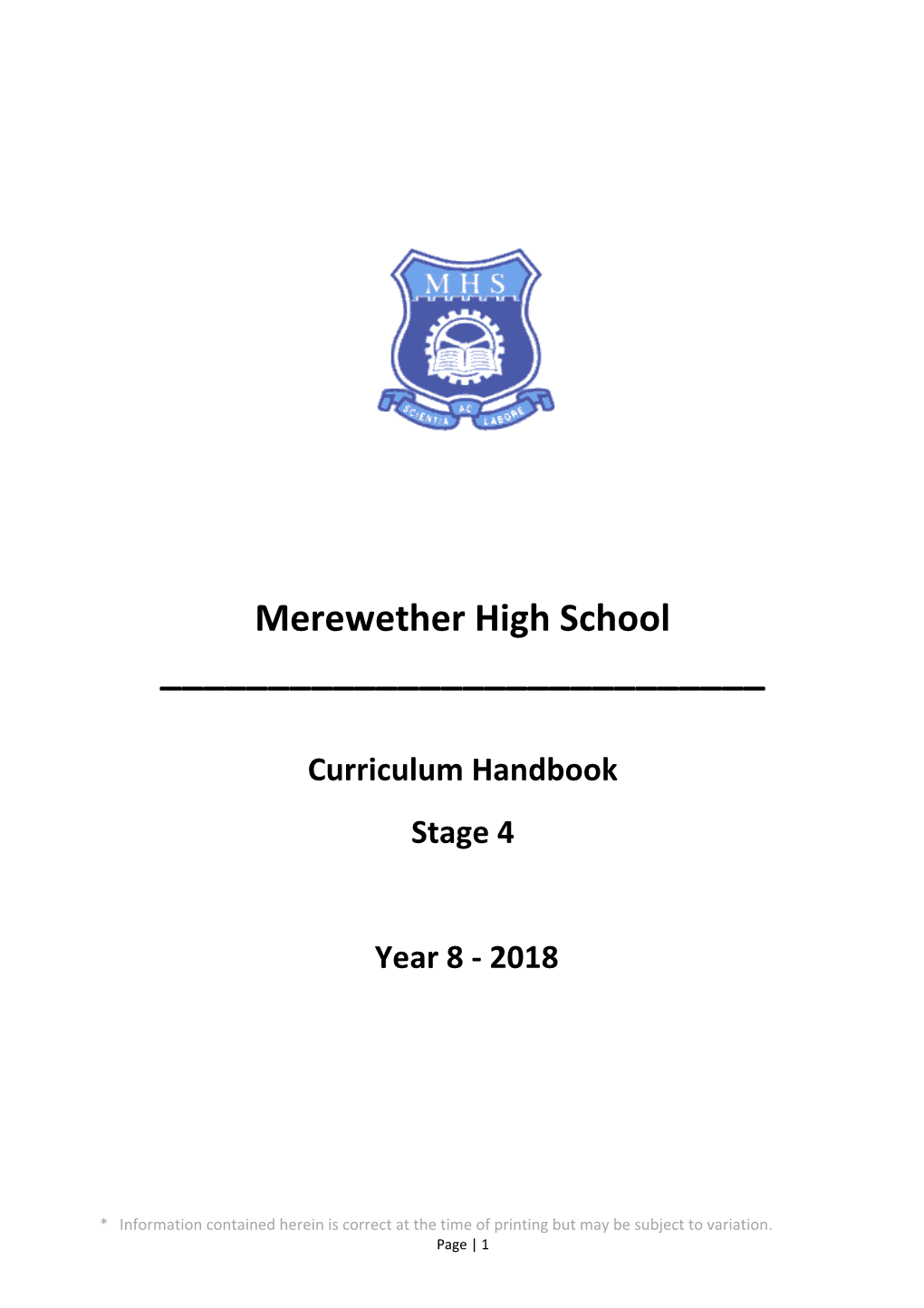 Merewether High School