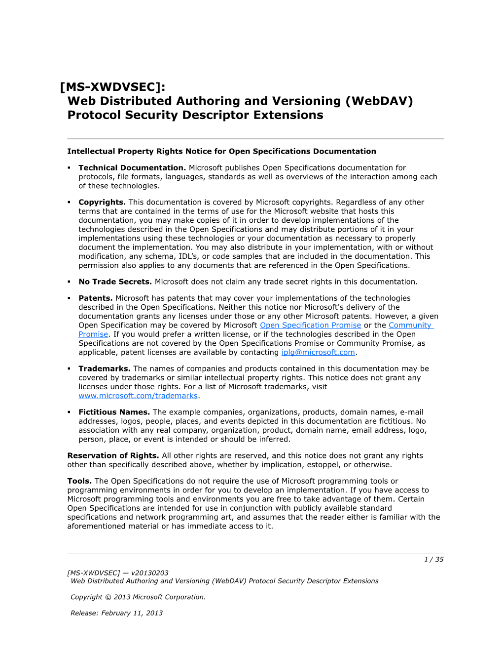 Intellectual Property Rights Notice for Open Specifications Documentation s9