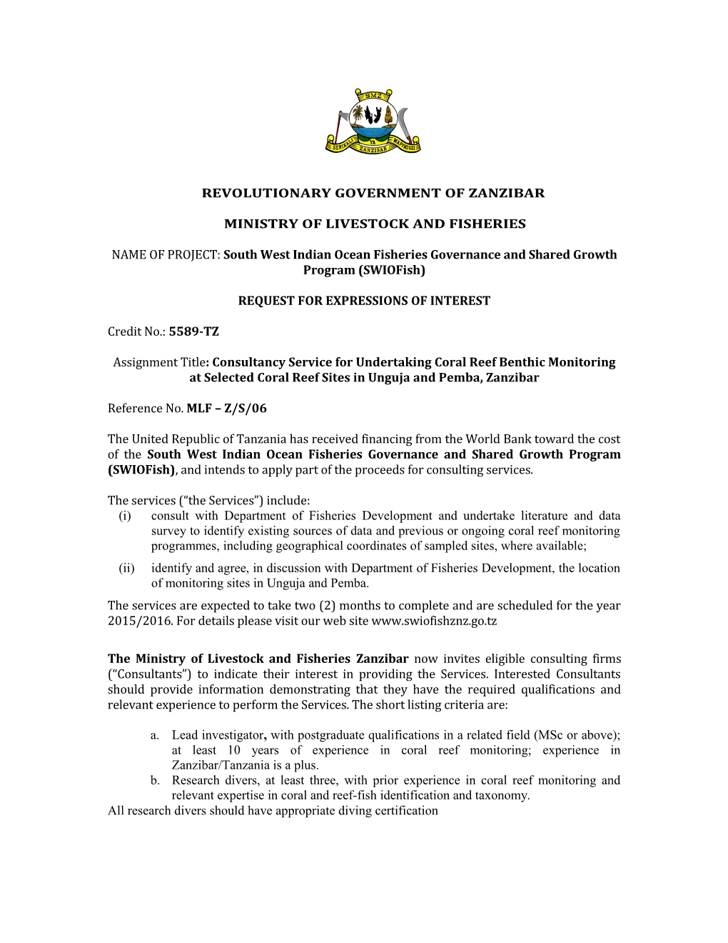 Sample Format for Individual Procurement Notice s8