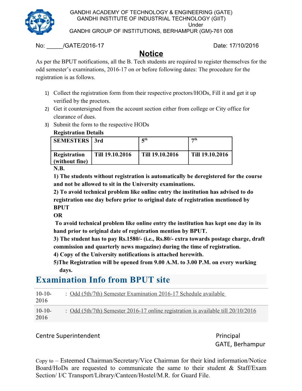 Gandhi Institute of Industrial Technology (Giit)