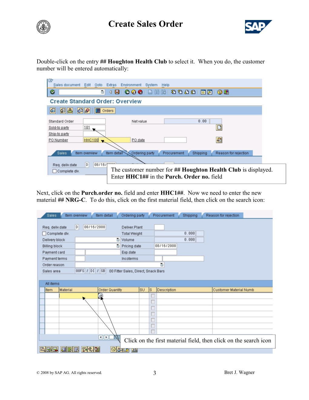 Customer Order Process in SAP R/3