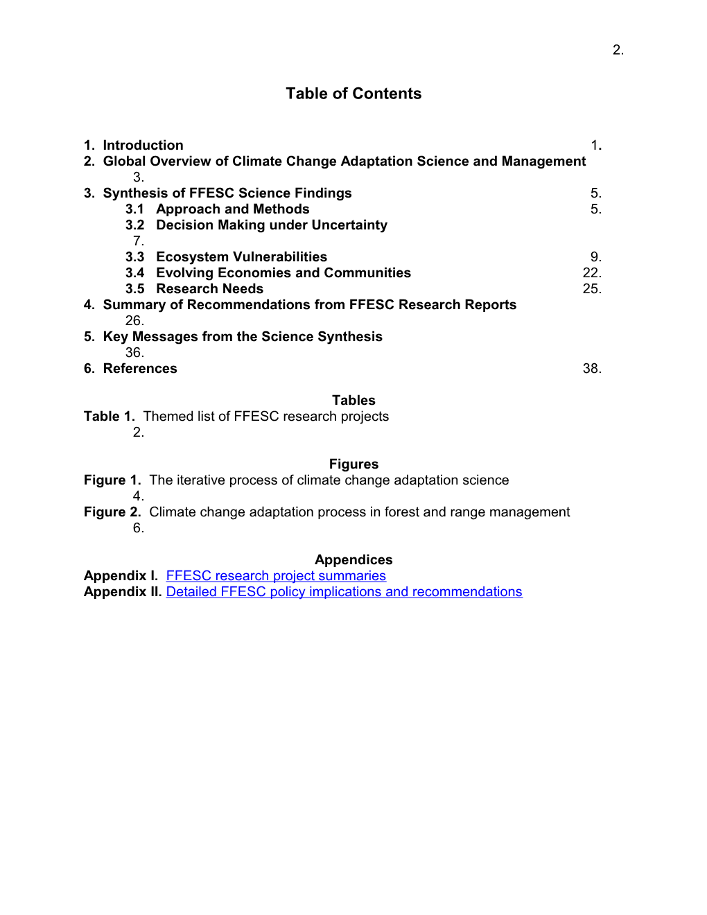 Forest and Range Management Framework