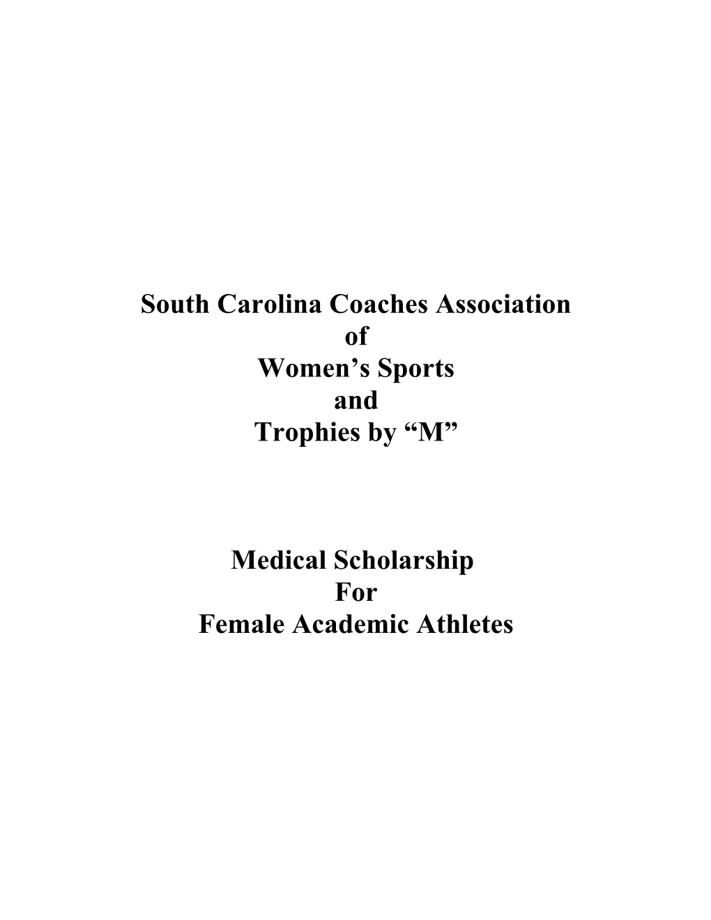 South Carolina Coaches Association