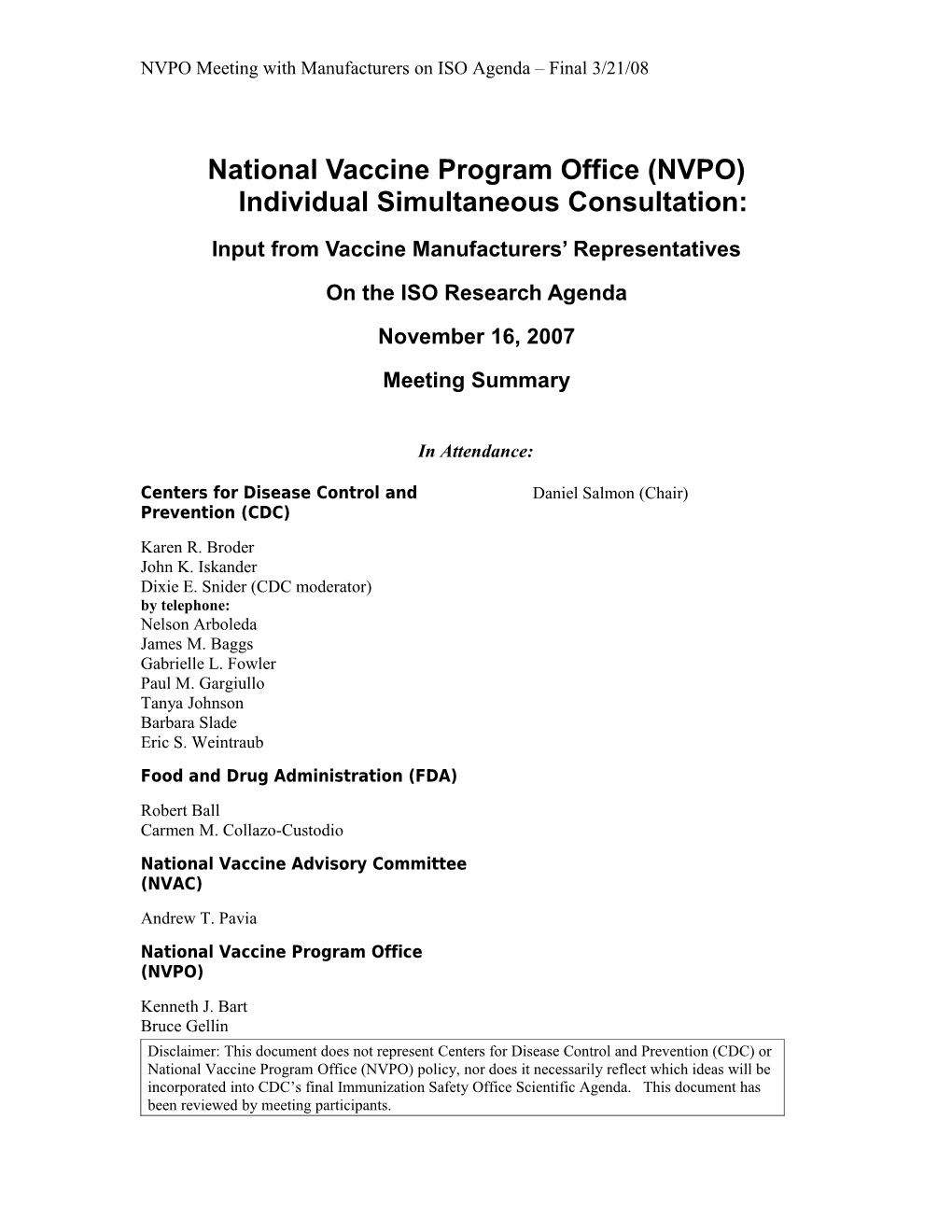 Interagency Vaccine Group