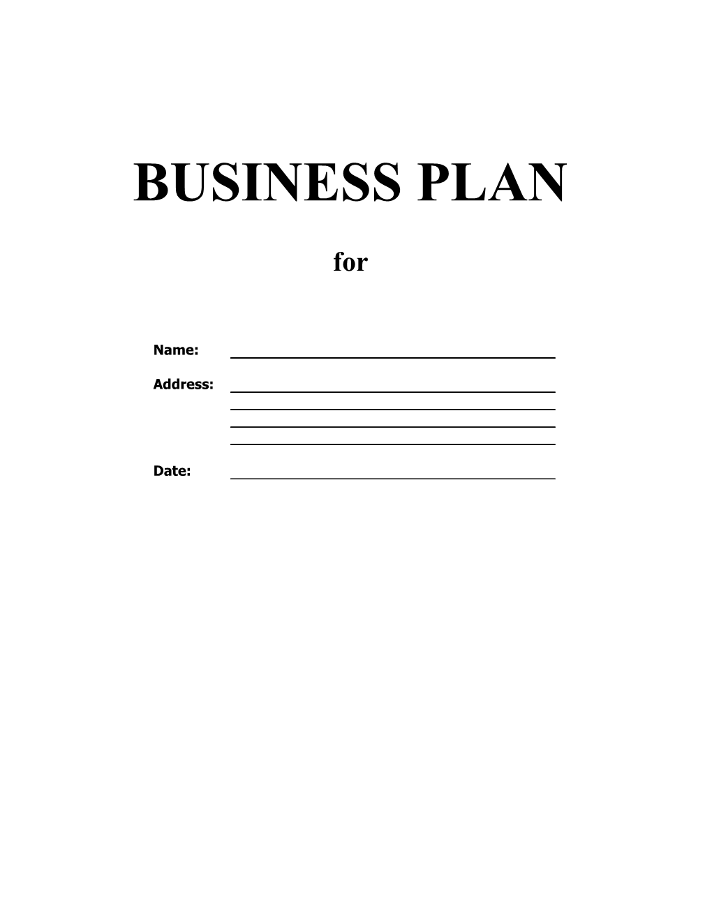 Teagasc Business Plan Template