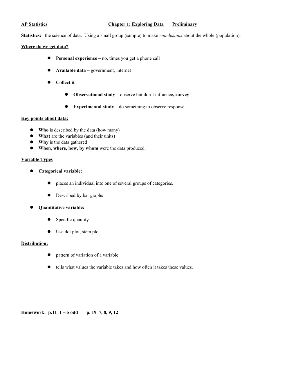 Chapter 1: Exploring Data