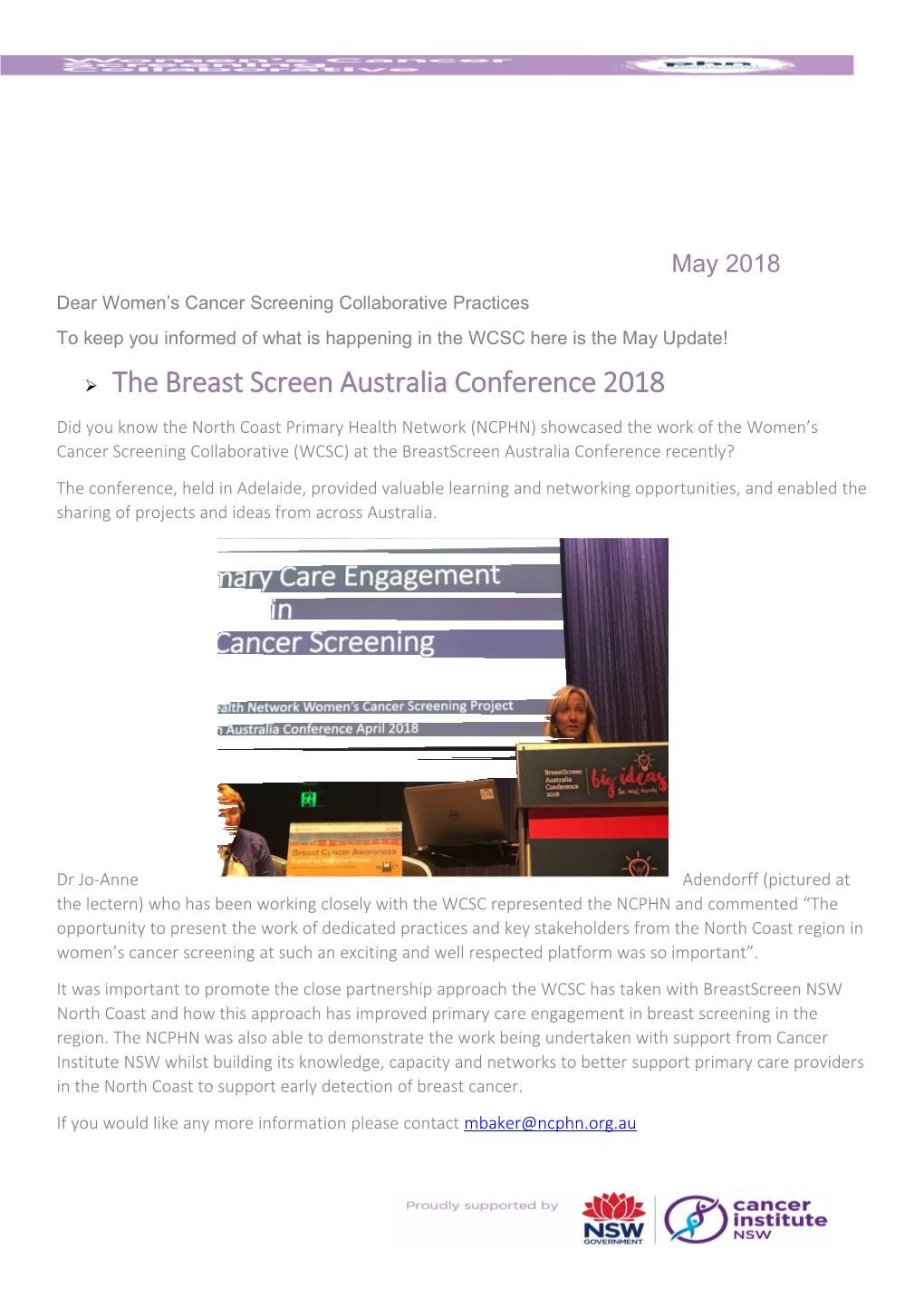 Dear Women S Cancer Screening Collaborative Practices