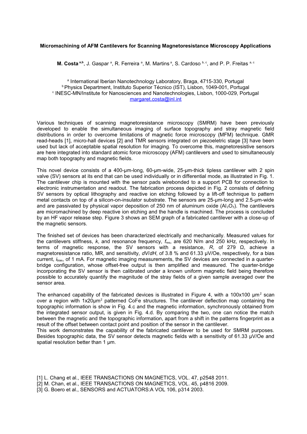 Micromachining of AFM Cantilevers for Scanning Magnetoresistance Microscopy Applications