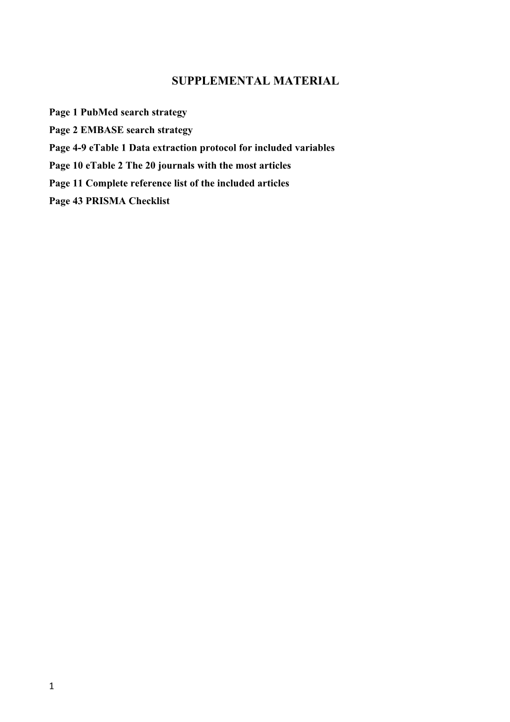 Page 1 Pubmed Search Strategy