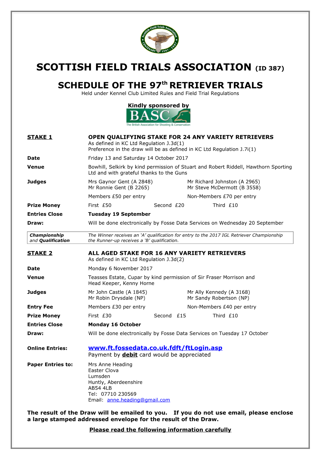 Scottish Field Trials Association (Id 387)